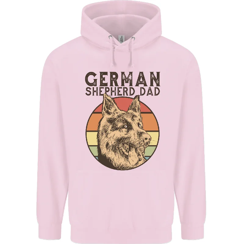 A German Shepherd Dog Dad Mens 80% Cotton Hoodie Hoodie with Oversized Fit Loose Comfortable