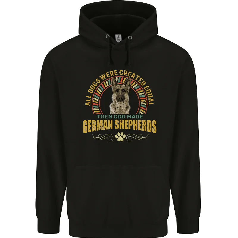 A German Shepherd Dog Mens 80% Cotton Hoodie Hoodie Jacket Zipper Layering