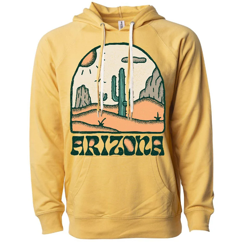 Cactus Arizona Raglan Hoodie Hoodie with Applique Textured Unique