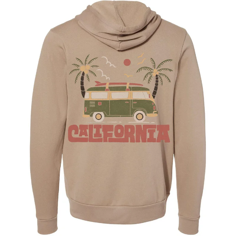 Cali Van Zipper Hoodie Hoodie with Pastel Soft Subtle