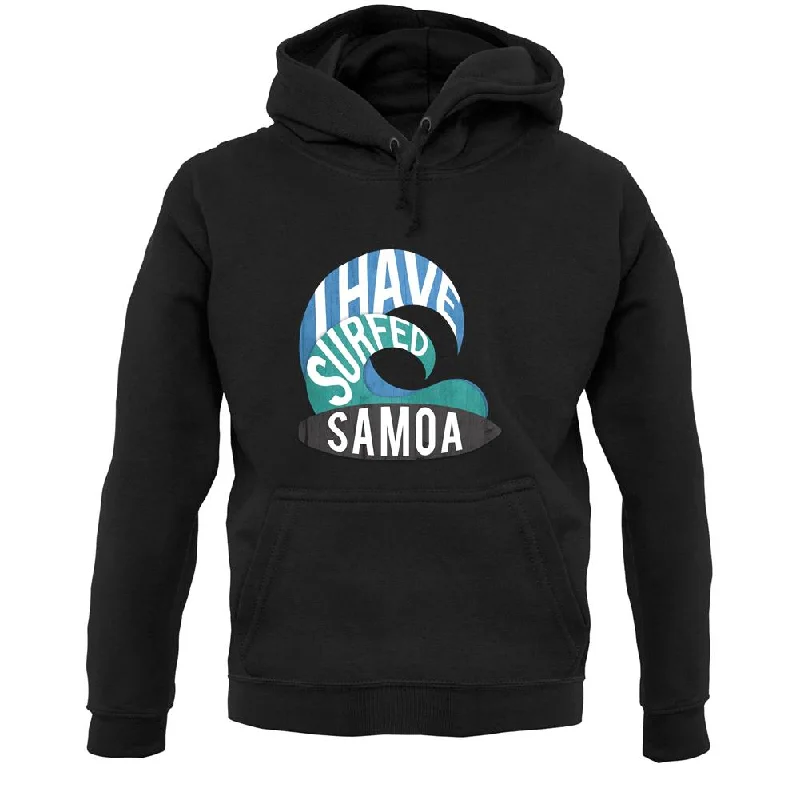 I Have Surfed Samoa Unisex Hoodie Hoodie with Raglan Sleeves Sporty Comfortable