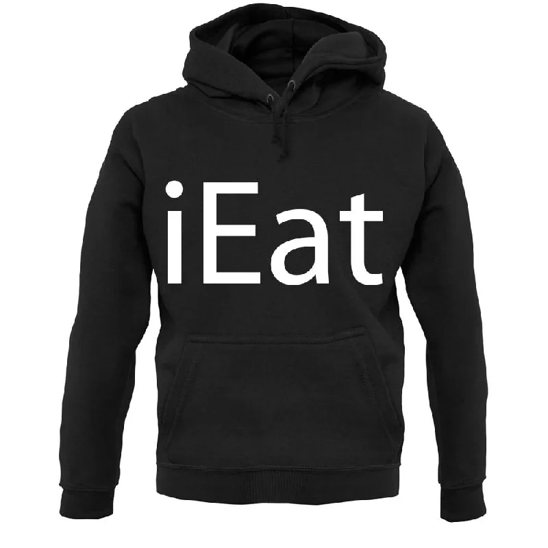 Ieat Unisex Hoodie Hoodie with Tied Waist Feminine Flattering
