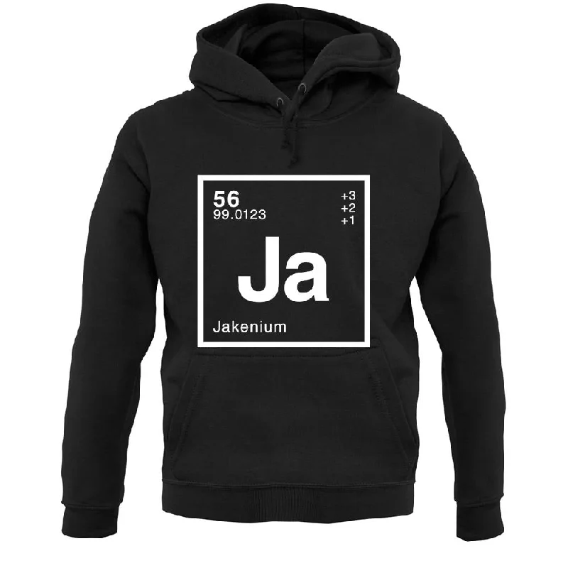 Jake - Periodic Element Unisex Hoodie Hoodie with Drawstring Waist Adjustable Fitted