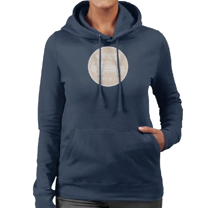Jeep 1998 Cherokee Spirit Women's Hooded Sweatshirt Hoodie with Batwing Sleeves Loose Dramatic