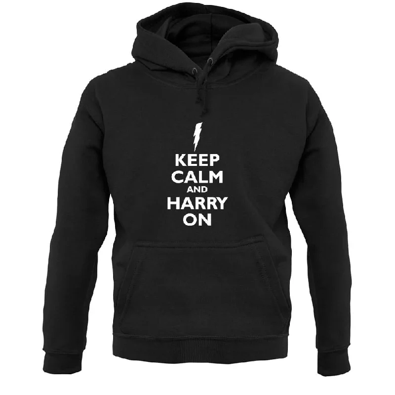 Keep Calm And Harry On Unisex Hoodie Hoodie with Hem Lace Feminine Delicate