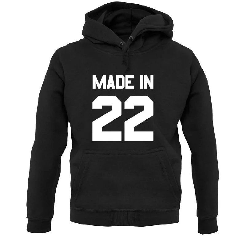 Made In '22 Unisex Hoodie Hoodie with Neon Bright Vibrant