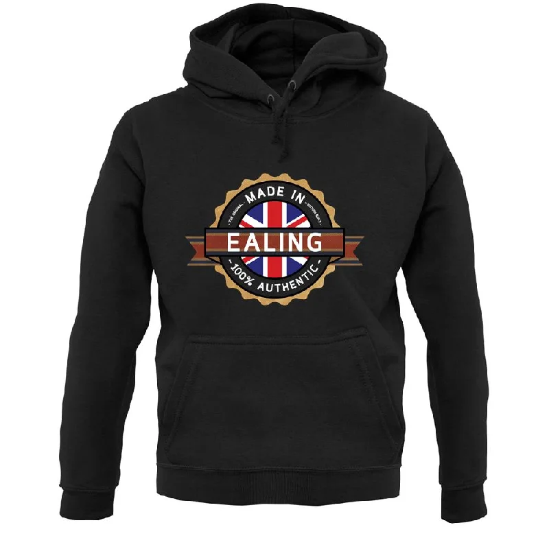 Made In Ealing 100% Authentic Unisex Hoodie Hoodie with Distressed Vintage Worn