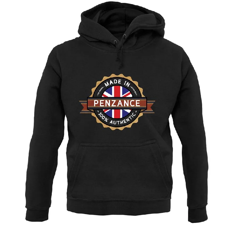 Made In Penzance 100% Authentic Unisex Hoodie Hoodie with Ribbed Hem Stretchable Secure