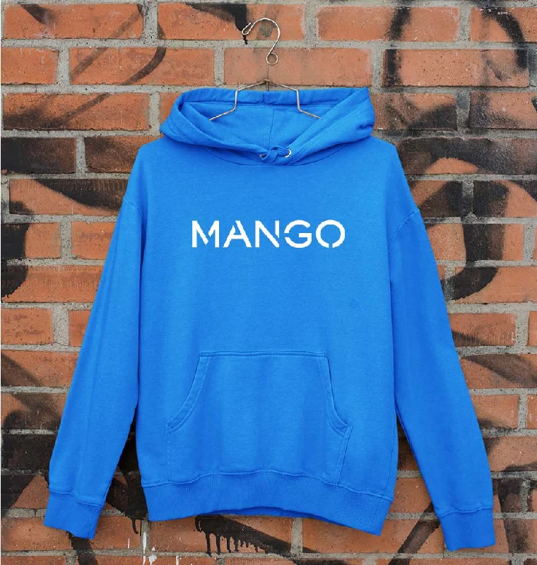 Mango Unisex Hoodie for Men/Women Hoodie with Metallic Shiny Futuristic