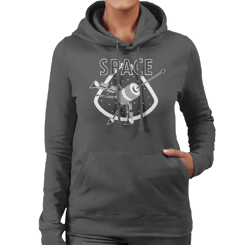 NASA Space Exploration Women's Hooded Sweatshirt Hoodie with Hem Drawcord Adjustable Customizable