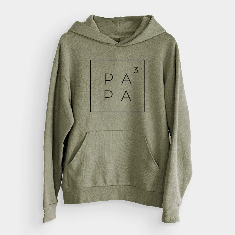 Papa to the 3rd Power Boxed  - Bodega Midweight Hoodie Hoodie with V-Neck Classic Versatile