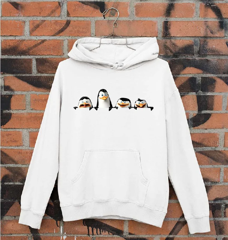 Penguins of Madagascar Unisex Hoodie for Men/Women Hoodie with Belted Waist Structured Tailored