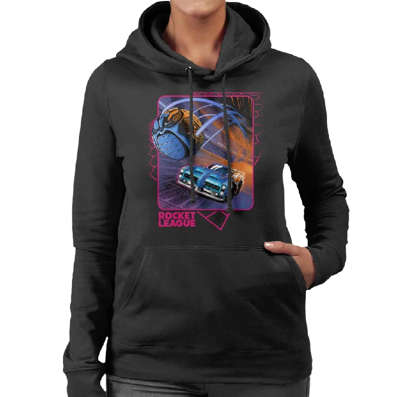 Rocket League Dominus Women's Hooded Sweatshirt Hoodie with Rhinestones Sparkly Elegant