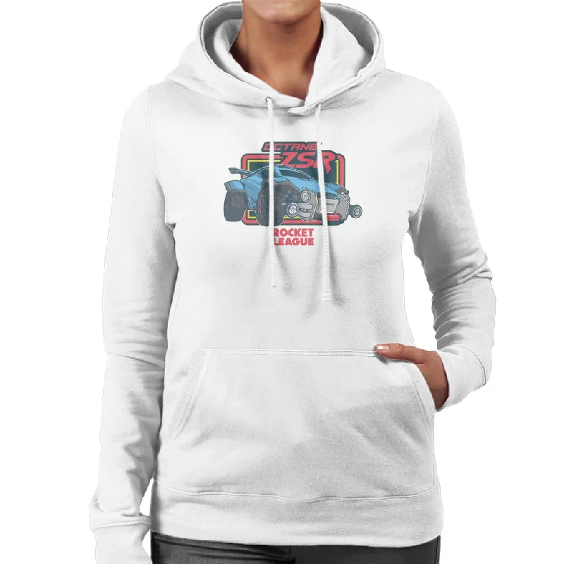 Rocket League Octane ZSR Women's Hooded Sweatshirt Hoodie with Hem Elastic Stretchable Comfortable