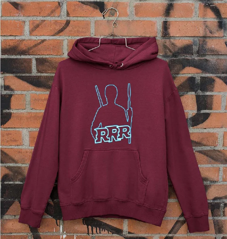 RRR Unisex Hoodie for Men/Women Hoodie with Emblem Brand Identity