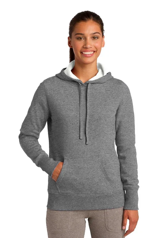 Sport-Tek LST254 Ladies Pullover Hooded Sweatshirt - Vintage Heather Hoodie with Typography Text Message
