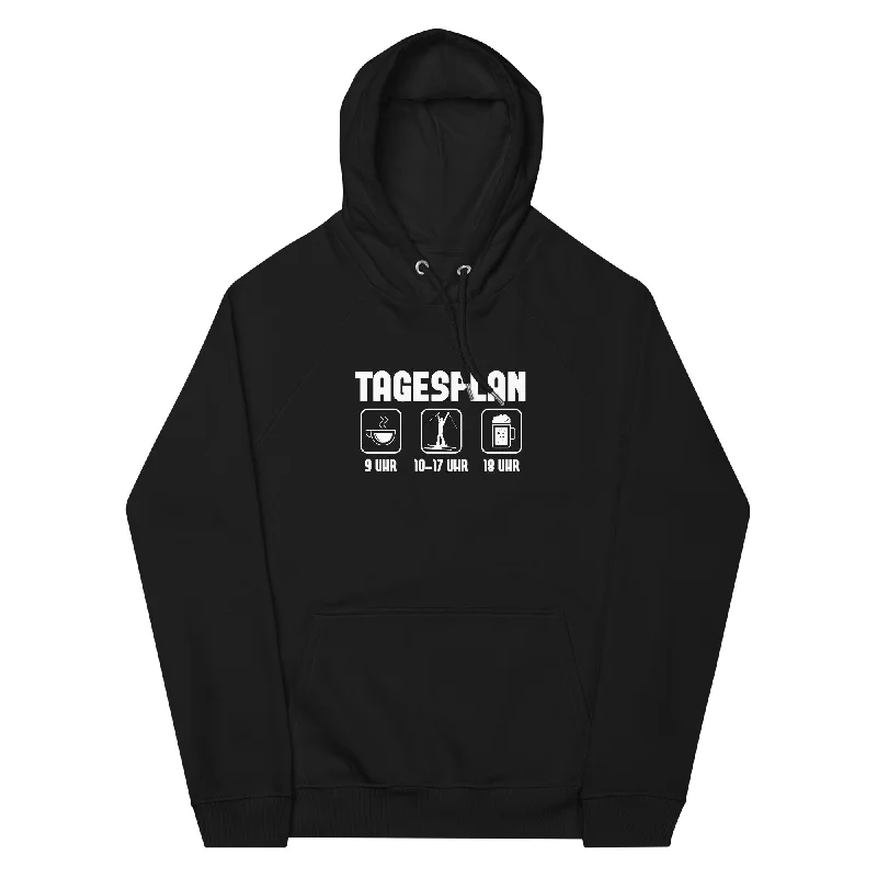 Tagesplan 1 - Unisex Premium Organic Hoodie Hoodie with Print Artistic Unique