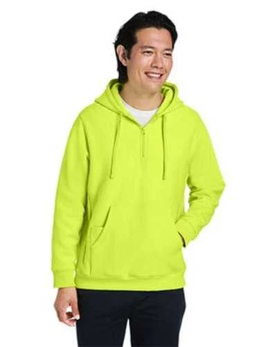 Team 365 TT97 Unisex Zone Hydrosport Heavyweight Quarter-Zip Hooded Sweatshirt - Safety Yellow Hoodie with Fur Luxurious Winter Team 365 TT97 Unisex Zone Hydrosport Heavyweight Quarter-Zip Hooded Sweatshirt - Safety Yellow Hoodie with Fur Luxurious Winter