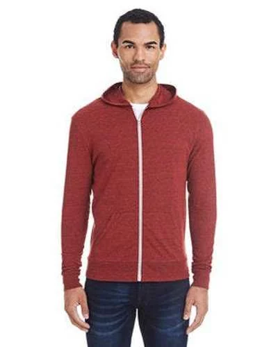 Threadfast Apparel 302Z Unisex Triblend Full-Zip Light Hoodie - Card Black Triblend Hoodie with Lace Feminine Delicate Threadfast Apparel 302Z Unisex Triblend Full-Zip Light Hoodie - Card Black Triblend Hoodie with Lace Feminine Delicate