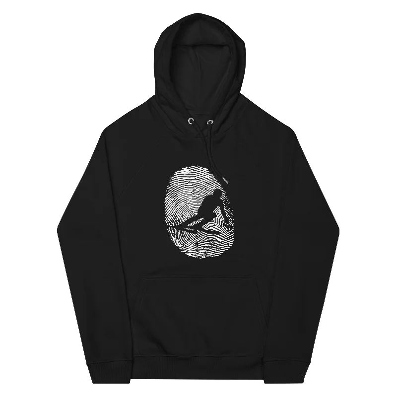 Thumb Print - Skifahren - Unisex Premium Organic Hoodie Hoodie with Pattern Geometric Abstract