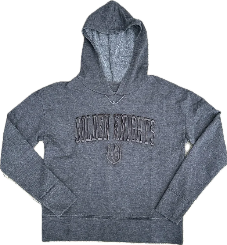 Vegas Golden Knights Women's Volley Fleece Long Sleeve Hooded Top Hoodie with Mock Neck Collared Structured
