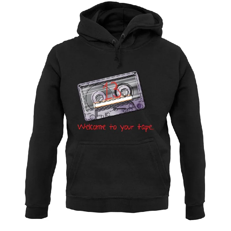 Welcome To Your Tape Unisex Hoodie Hoodie with Batwing Sleeves Loose Dramatic