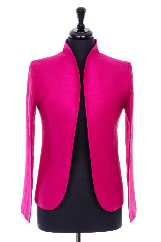 Anya Jacket in Hot Pink Cardigan Sweater Pullover