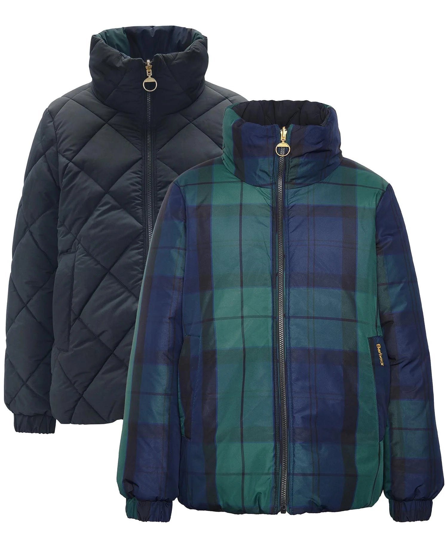 Barbour Reversible Hudswell Quilted Jacket - SALE V-Neck Jacket Boat Neck Jacket Square Neck Jacket