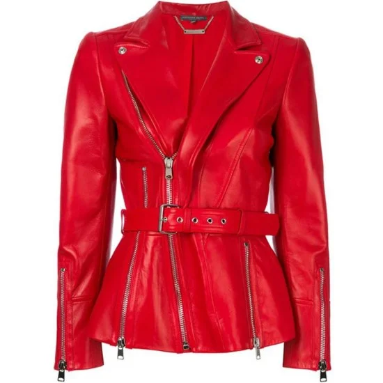 Belted Blazer Red Style Motorbike Leather Jacket Faux Fur Jacket Real Fur Jacket Shearling Jacket