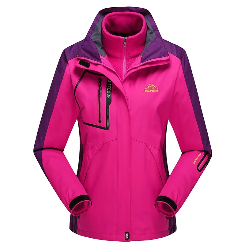 DR MUNDO Thermal Ladies Mountain Outdoor Ski Jacket Fitted Jacket Loose Jacket Oversized Jacket