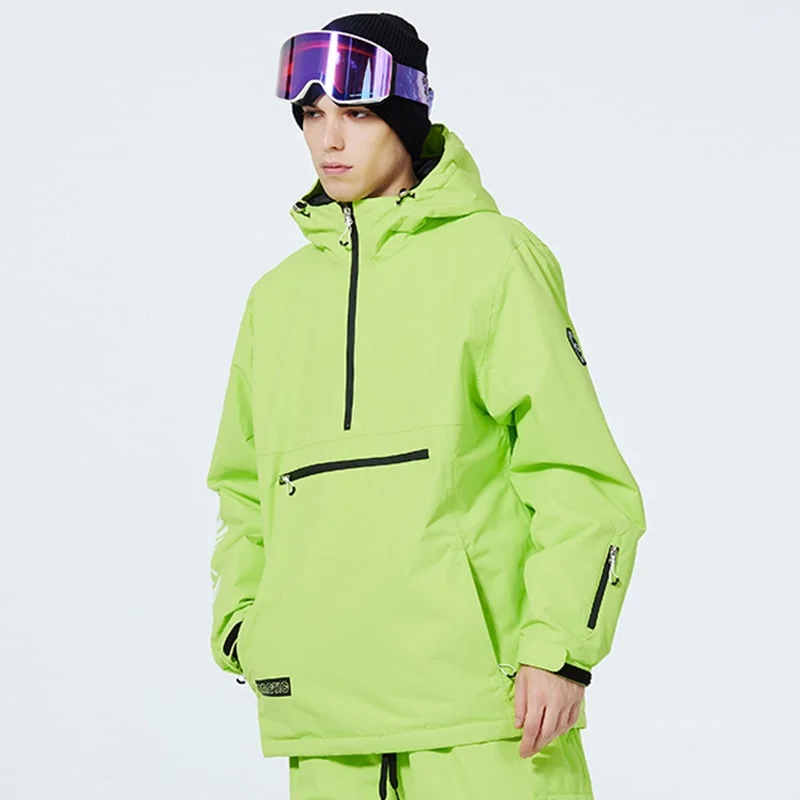 Men's WinterPeak SnowGuard Half-zip Anorak Jacket Collared Jacket Crew Neck Jacket Turtle Neck Jacket