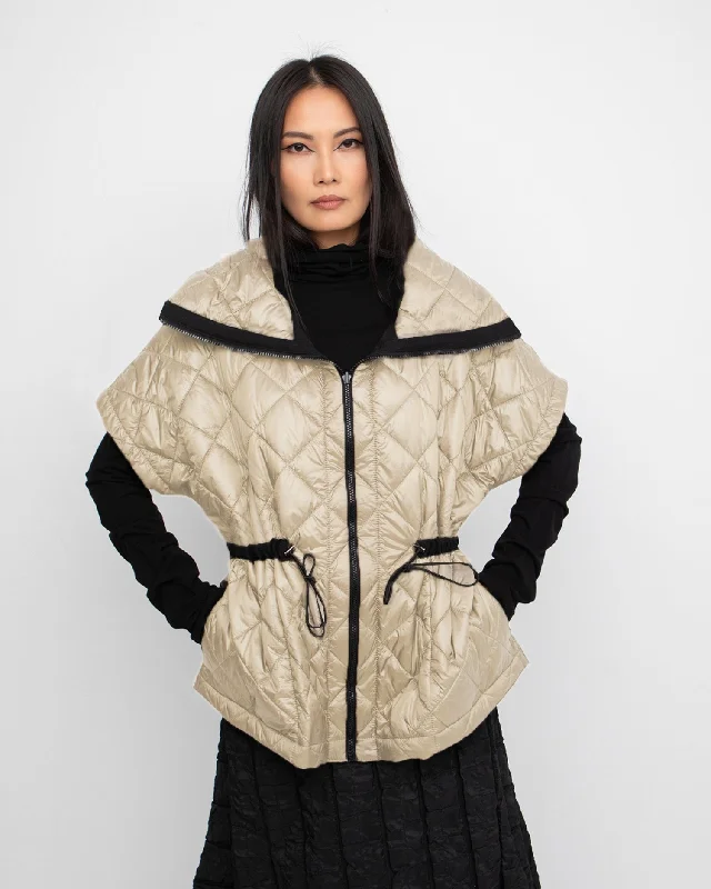 Ozai N Ku Alcatraz Jacket, Beige Appliqued Jacket Beaded Jacket Sequined Jacket