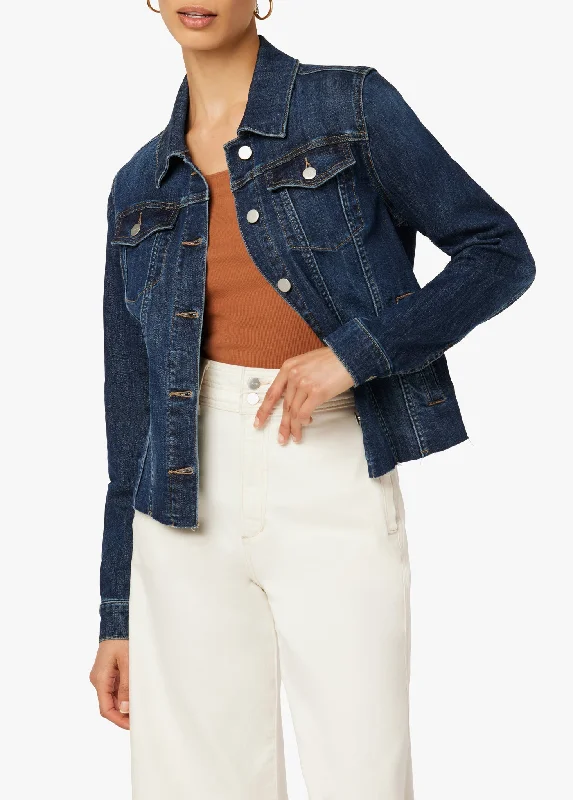 THE RELAXED JACKET WITH RAW HEM Mesh Jacket Canvas Jacket Denim Jacket