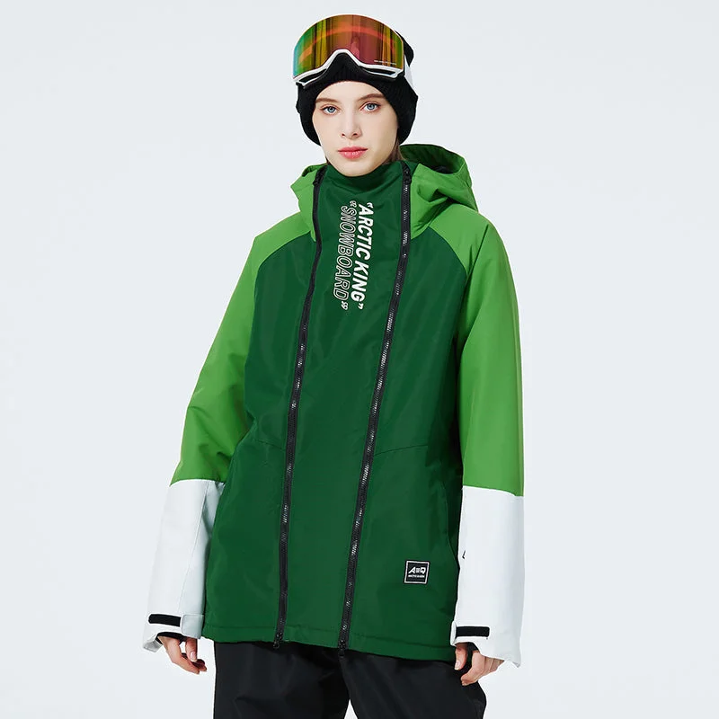 Women's Arctic Queen Winter Impression Zip Snow Jacket Anorak Shell Jacket Lightweight Jacket