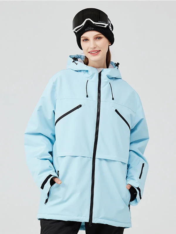 Women's Insulated Fluid Ice Dancer Snow Jacket Zippered Jacket Buttoned Jacket Snapped Jacket