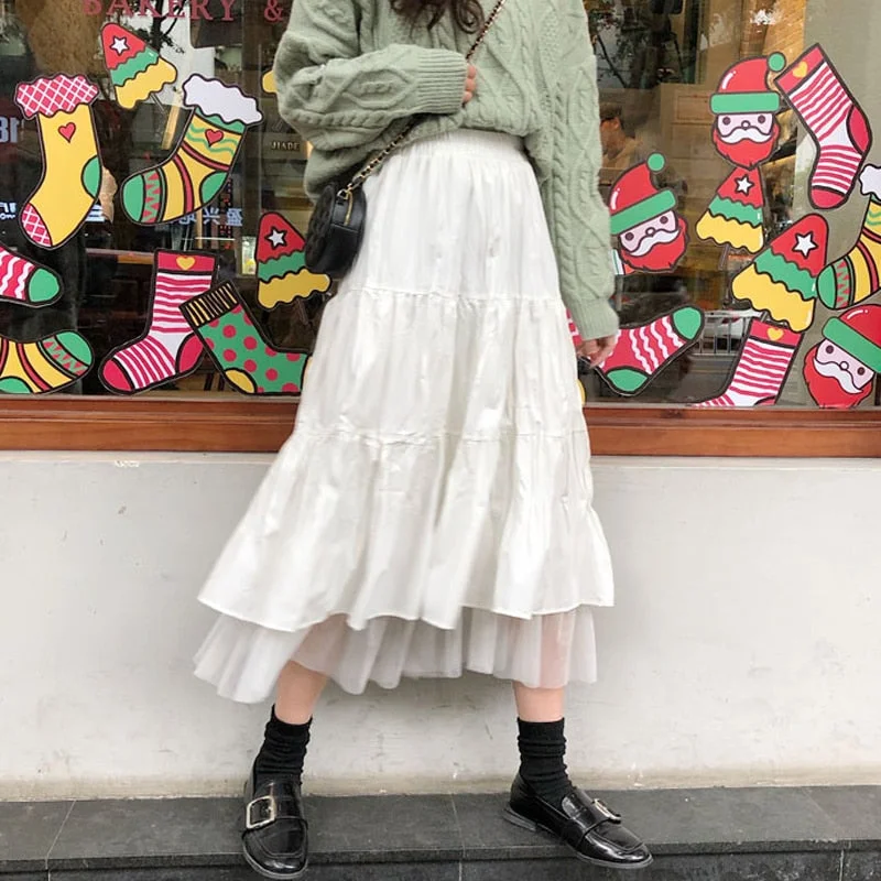 Winter Long Skirt boho skirt vibe