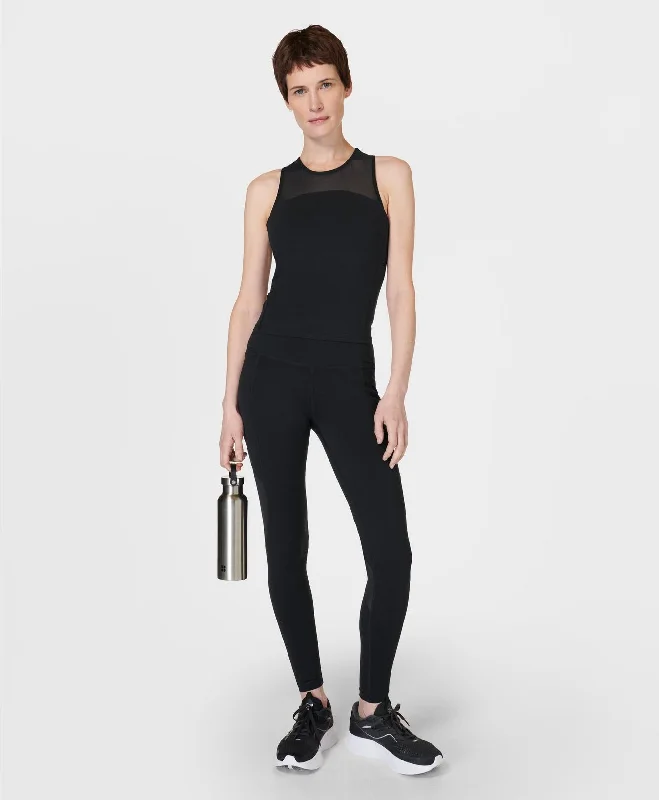 Aerial Core Workout Leggings Sb9549 Black Trendy Minimalist Leggings