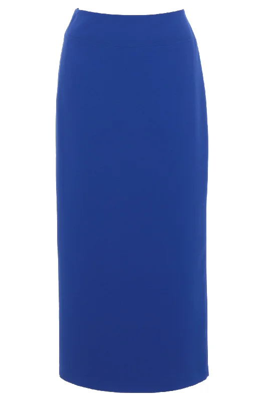 Busy Clothing Womens Royal Blue Long Skirt leather skirt modern