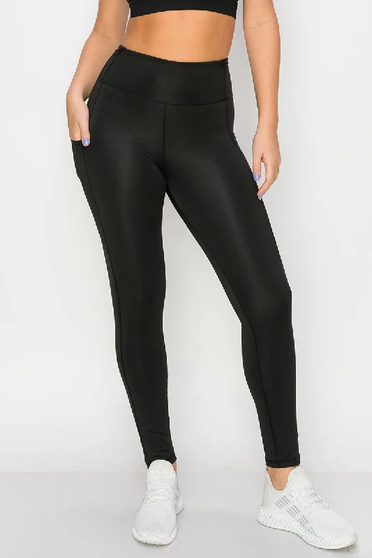 High Rise 5-Pocket X-Small Workout Leggings Comfortable Running Leggings