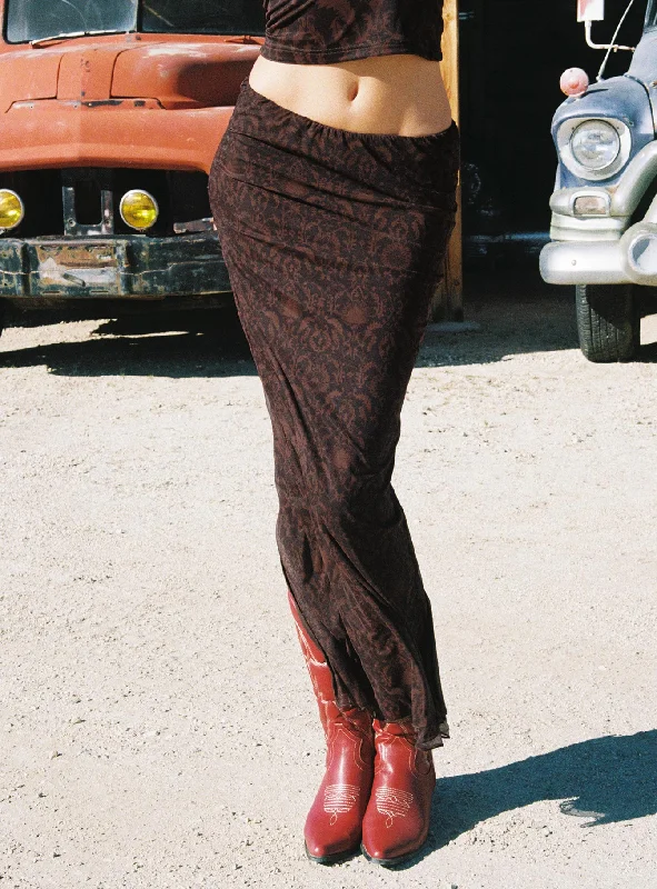 Hostona Maxi Skirt Mutli lace skirt elegant