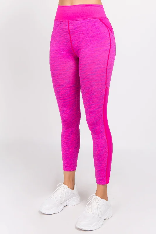 Not Over It Active Space-Dye Leggings Stylish Stretch-Waist Leggings