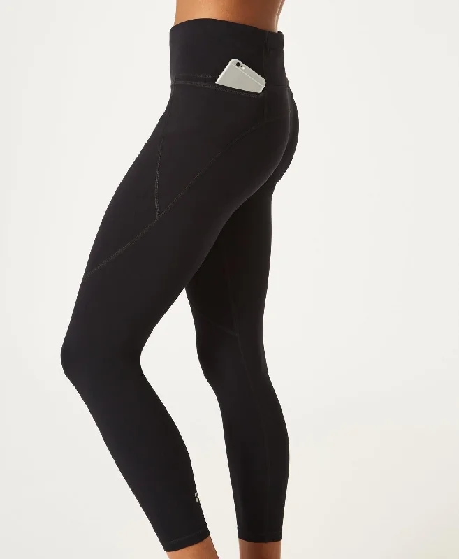 Power 7/8 Workout Leggings Sb5400 78 Black Stylish Ultra Stretch Leggings