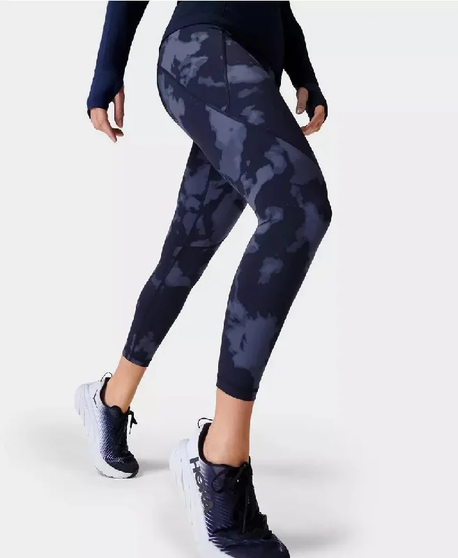 Power 7/8 Workout Leggings Sb5400a 78 Blue-Fade-Print Stylish Faux Leather Leggings