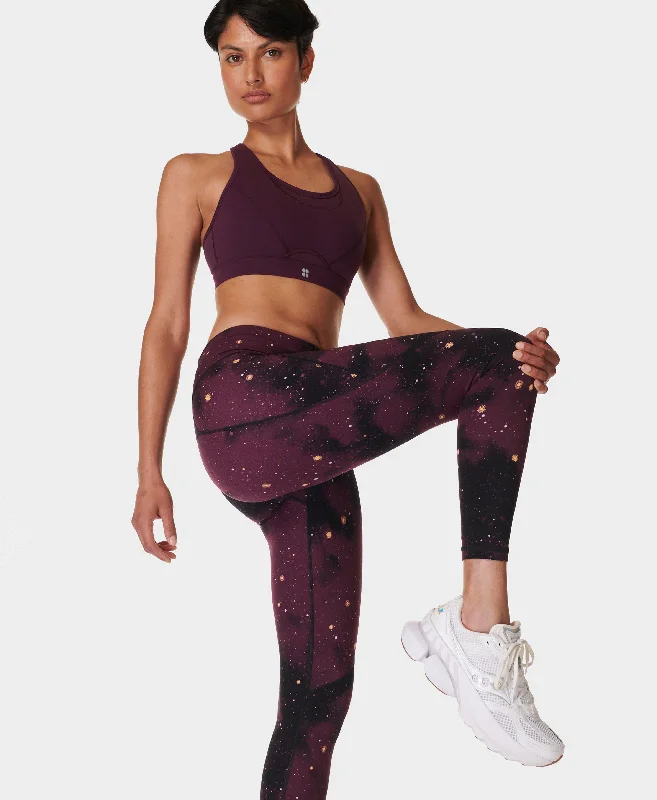 Power 7/8 Workout Leggings Sb5400a 78 Purple-Ditsy-Sun-Pri Trendy Cut-Out Activewear Leggings Power 7/8 Workout Leggings Sb5400a 78 Purple-Ditsy-Sun-Pri Trendy Cut-Out Activewear Leggings