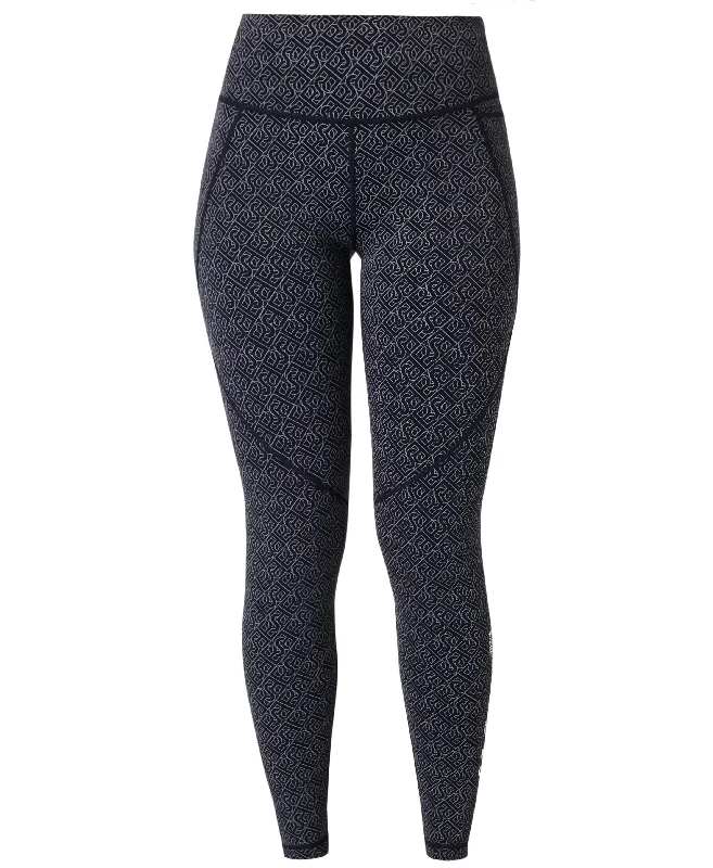 Power 7/8 Workout Leggings Sb5400ar78 Black-Chain-Reflecti Cozy Ribbed Leggings