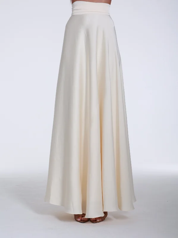 Silky Dream Skirt Super Maxi denim skirt classic