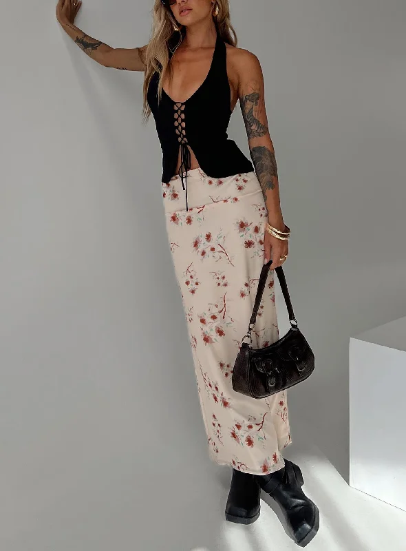 Sunbliss Maxi Skirt Multi cashmere skirt fine