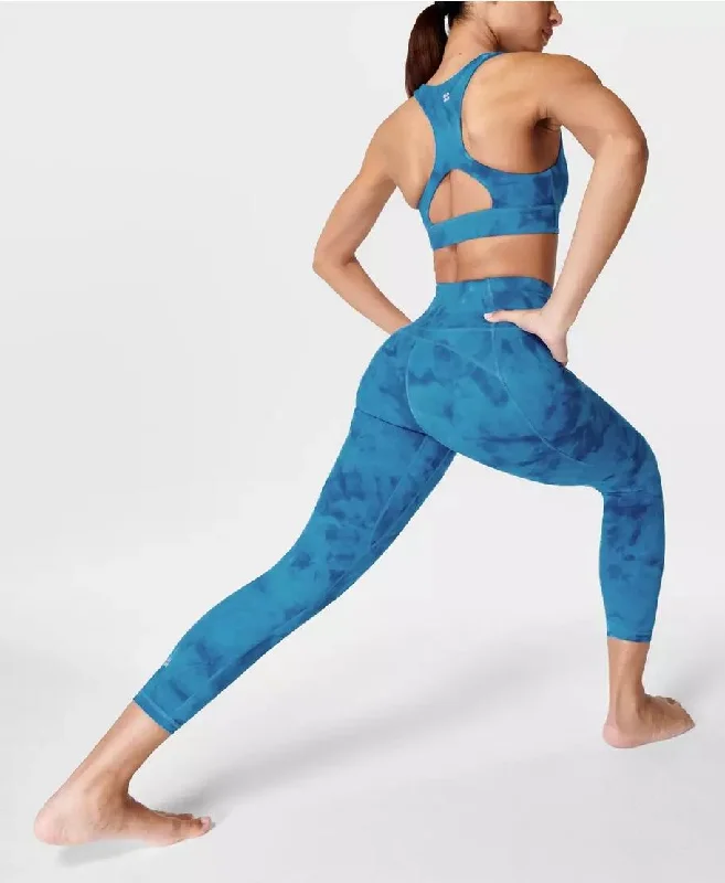 Super Soft 7/8 Yoga Leggings Sb6916a 7878 Blue-Spray-Dye-Print Comfortable Sports Performance Tights Super Soft 7/8 Yoga Leggings Sb6916a 7878 Blue-Spray-Dye-Print Comfortable Sports Performance Tights
