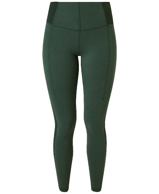 Super Soft Rib Yoga Leggings Sb8268c Trek-Green Stylish Ankle-Length Leggings