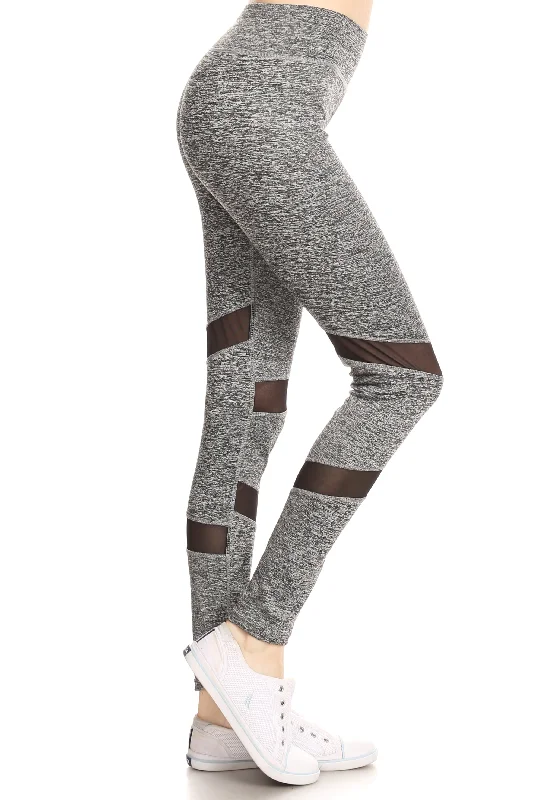 Totally Meshin' Active Leggings Stylish Pockets Active Leggings